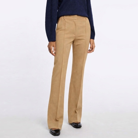 DOROTHEE SCHUMACHER Pants - Tailored High-Rise Wide-Leg Pants in Camel/Tailored Beautiful luxury slacks!!